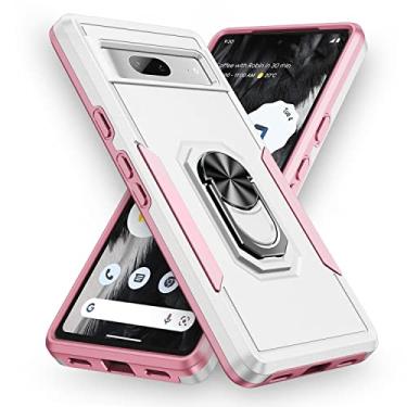 Imagem de SORAKA Capa para Google Pixel 7A com anel de apoio para os pés Capa rígida de PC Capa de TPU macio para amortecedores Capa Google Pixel 7A Capa robusta