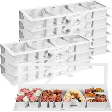 Imagem de Dunzoom Pacote com 8 caixas de carta de Natal para embrulho de presente de Natal em forma de carta vazia caixa de presente de flores preenchíveis para lembrancinhas de festa de Natal embalagem de