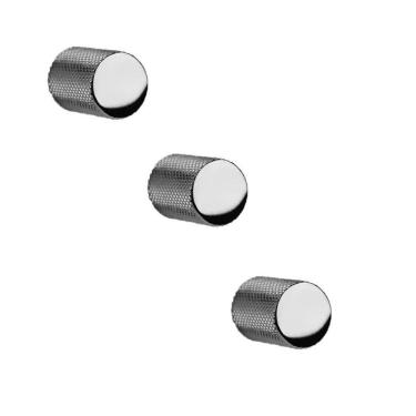 Imagem de Kit 3 Puxador Bali Granado Ponto Cromado Cr Zen Design