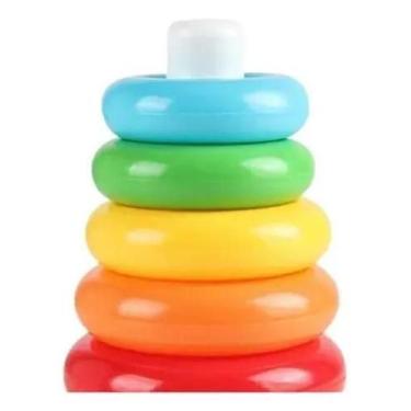Imagem de Pirâmide De Argolas Brinquedo Interativo Para Bebês - Shiny Toys