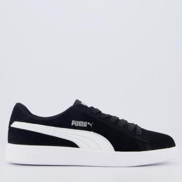 Imagem de Tênis Puma Smash V3 WN'S BDP Feminino Preto e Branco, 38