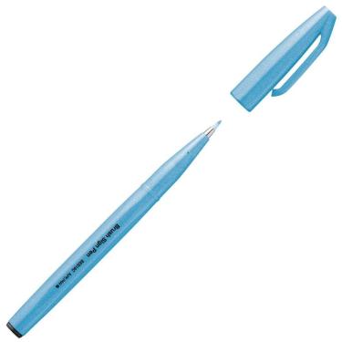 Imagem de Caneta hidrográfica Brush Sign Pen Azul Claro Fluo - Pentel