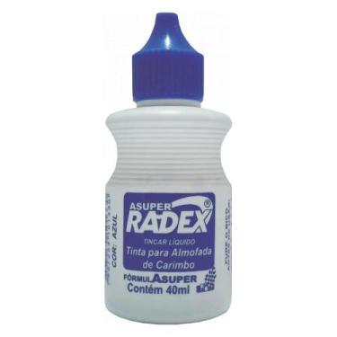 Imagem de Tinta para carimbo radex azul