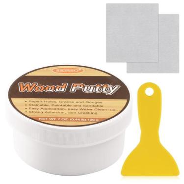 Imagem de Enchimento à base de água Wood Putty SEISSO branco 200g/200mL