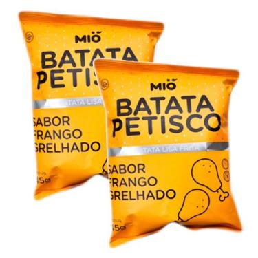Imagem de Kit 2 Batata Petisco Mió Sabor Frango Grelhado 45g