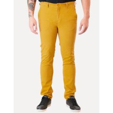 Imagem de Calça Guess Masculina Chino Stretch 1981 Mostarda-Masculino