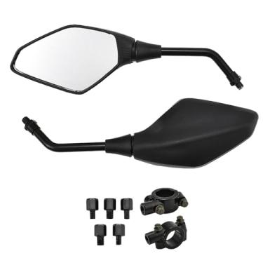 Imagem de 1 par de espelhos ATV para guidão, espelho retrovisor para motocicleta, espelhos retrovisores, acessórios de motocicleta, peças universais para scooters eletrônicas