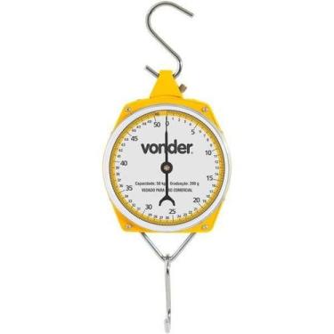 Imagem de Balança Suspensa Tipo Relógio Vonder 50.Kg, Amarelo