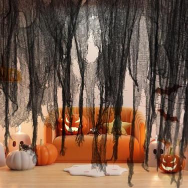 Imagem de Tecido assustador de Halloween Tlswshsy tamanho grande 400 x 150 cm - 