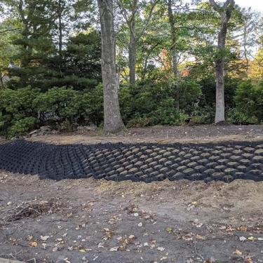 Imagem de Geogrelha de jardim de galpão, geogrelha estabilizada de cascalho de favo de mel expansível e geogrelha de calçada de pista de garagem (tamanho: 10 m x 6 m (33 pés x 19,5 pés)) (uma cor 8 m x 6 m (26