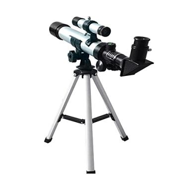 Imagem de Telescópio astronômico com um espelho localizador, visão de estrela, espaço profundo, lua, monóculo poderoso