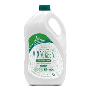 Imagem de Limpador Multiuso 5L Hipoalergênico Com Ação Clareadora Fórmula Vegana Biodegradável Superfícies Laváveis Piso Banheiro Limpeza Geral (Natural)
