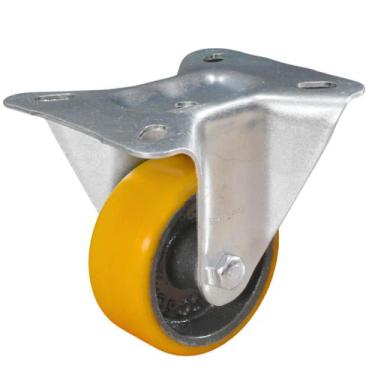 Imagem de Rodizio Fixo 3 Polegadas Série 12 Industrial com Placa em Poliuretano 