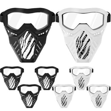 Imagem de Pacote com 8 máscaras táticas compatíveis com máscara Nerf Rival, Apollo, Zeus, Khaos, Atlas, Artemis Blasters Rival