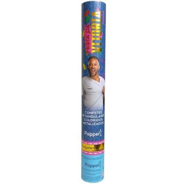 Imagem de Lança Confete Slim Colorido Metálico Neymar Popper