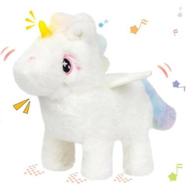 Imagem de Brinquedo de unicórnio de pelúcia Hopearl Walking Unicorn com sons de 