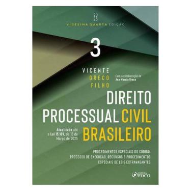 Imagem de Direito Processual Civil Brasileiro - Volume 3 - 24ª Ed 2025