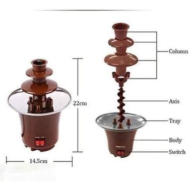 Imagem de Máquina Fondue Chocolate Cascata Profissional Portátil 220V
