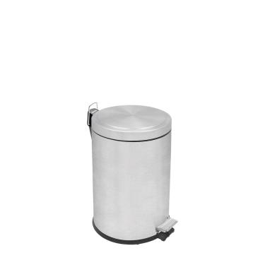 Imagem de Lixeira Inox com Pedal Tramontina Brasil Plus com Acabamento Scotch Brite e Balde Interno Removivel 5 L