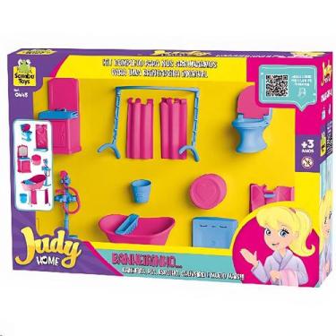 Imagem de Samba Toys Judy: Clínica, Pets e Casa Completa c/Acessórios, Banheiro 