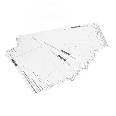 Imagem de Tnfeeon Cartão de Perfuração da Máquina de tricô, Material Plástico Macio, Ferramenta Precisa, 15 Peças nº 1 a nº 15, Amplamente Compatível, Substituição para Acessórios Danificados, Ferramenta