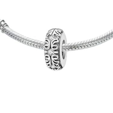 Imagem de 1 peça prata elegante pendurar mãe filha berloque para mulheres, faça você mesmo, bijuteria e roupa diária combinando joias decoração presente para mãe, 11.85*3.8mm, Prata, Sem Pedra Preciosa