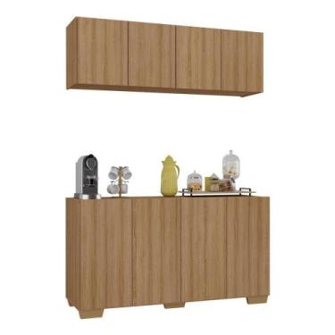 Imagem de Conjunto Cantinho Do Café Armário E Aparador 4 Portas Multimóveis Mp10