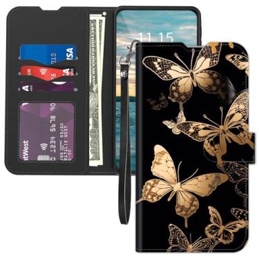 Imagem de Capa carteira para OnePlus Nord N30 5G/OnePlus Nord CE 3 Lite 5G, com suporte para cartão, alça de pulso, flip de couro PU, fecho magnético com suporte, proteção contra quedas, capa interna de TPU