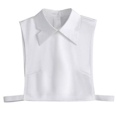 Imagem de Blusa Dickey em tecido de cetim vintage para roupas femininas - yiweis