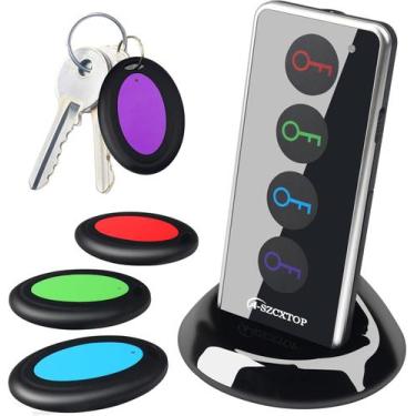 Imagem de Localizador de chave sem fio A-SZCXTOP com 4 receptores e luz - yiweis