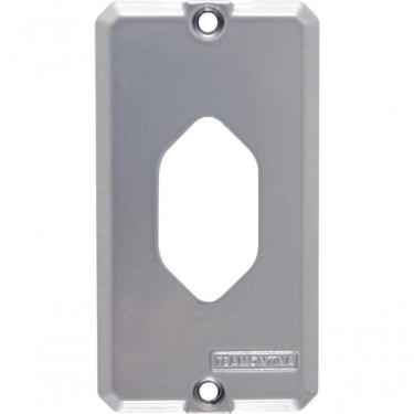 Imagem de Tampa Para Condulete Tramontina 1-2 E 3-4 Com 1 Posto Tomada Vertical