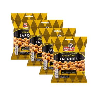 Imagem de Kit 4 Amendoim Elma Chips Japonês 145g