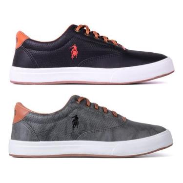 Imagem de Kit 2 Sapatenis Sapato Social Masculino Original Casual Macio Confortá