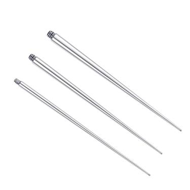 Imagem de BESTEEL 3 peças de pinos de inserção de aço cirúrgico 316L, kit de piercings cônicos para orelha/nariz/lábio/sobrancelha/barriga/mamilo/língua, maca de ferramentas de troca de piercing, kit de piercing corporal, ferramenta assistente, 14G, 16G, 18G, externa/sem rosca/interna, Aço inoxidável, Zircôni