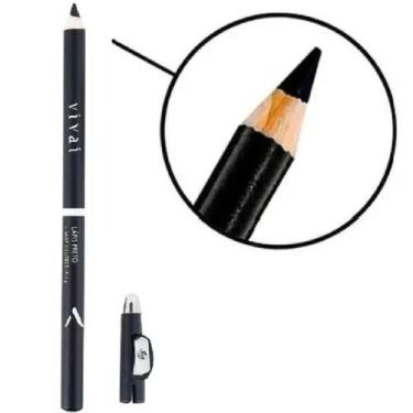 Imagem de Lapis de olho  preto  com apontador  vivai - Miss Seven