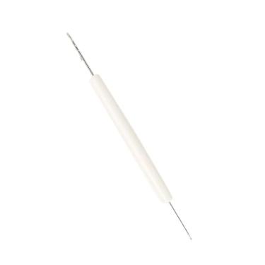 Imagem de Generic Agulha de ponta dupla para máquina de tricô com alça para palheta prateada LK360 LK150 LK100 SK860 (branco, ponto universal, 17 cm, 1 unidade)