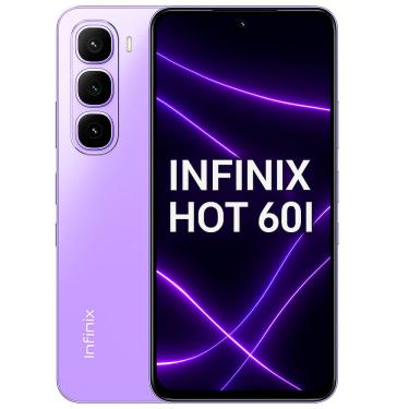 Imagem de Smartphone Infinix Hot 60i, 256GB, 8GB RAM, Tela 6,6, Android 14, Câmera 50MP, Bateria 5000mAh, Dual SIM, Roxo