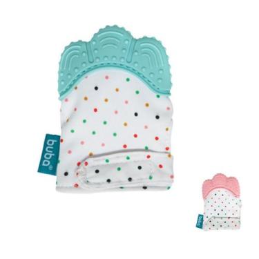 Imagem de Luva Mordedor Bebe Silicone Buba Recem Nascido, Azul