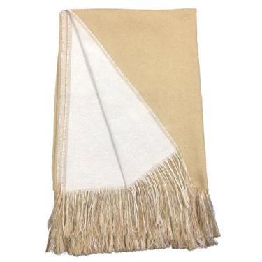 Imagem de Manta Poltrona Xale para Sofá e Cama Grande Decoração Luxuosa 1,60m x 