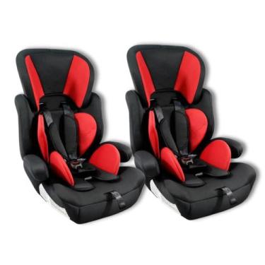 Imagem de Combo 2 Cadeirinhas Carro Assento de Elevação Criança Bebê Ajustável 0