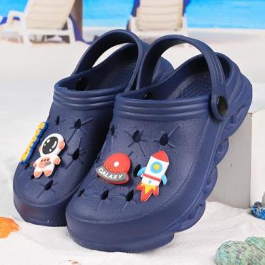 Imagem de Sapatos aquáticos clássicos para meninos e meninas, sandália Beah (XDFTKR-653-azul marinho-27-28)