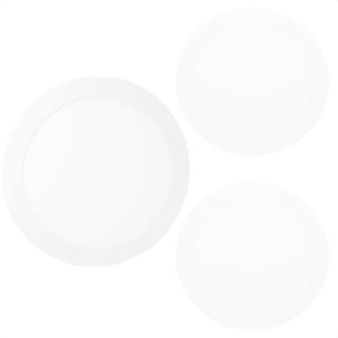 Imagem de Kit 3 Painel De Led Redondo Embutir 12W Bivolt Taschibra