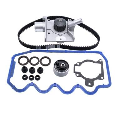 Imagem de 1 conjunto de kit de correia dentada SHLPDFM e conjunto de bomba de água 2M5Z-6268-AA F7CZ-8501-AB serve para Ford Escort Mercury Tracer 2.0L SOHC 1997-2002