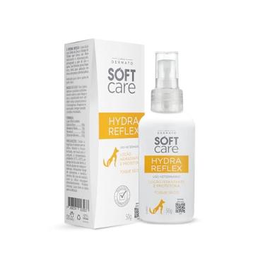 Imagem de Hydra Reflex 50g - Soft Care Linha Dermato By Pet Society - Bloqueador Solar para Cães e Gatos - Loção protetora e hidratante com toque seco - Filtros físicos minerais de proteção.