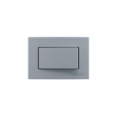 Imagem de Placa Para Móveis 65x45 Com Interruptor Simples Margirius Sleek Colors 10a Cinza Cinza