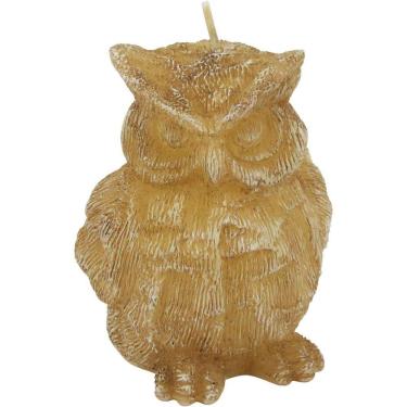 Imagem de Candles Vela 9X7X7Cm Parafina Bege Coruja