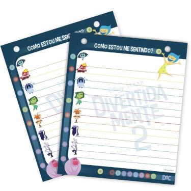 Imagem de Mini Ficheiro Vertical Divertidamente Disney 80 Folhas Dac