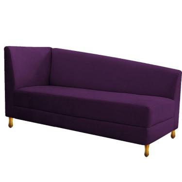 Imagem de Recamier 185Cm Lado Direito Suede Roxo