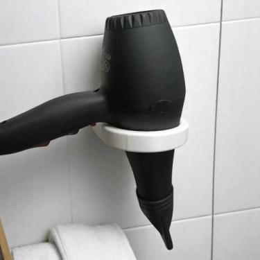Imagem de Suporte De Parede Para Secador De Cabelo Universal Resistente - 3DMIX,