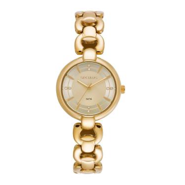 Imagem de Relógio Seculus Feminino Ref: 23754lpsvdb1 Bracelete Dourado
